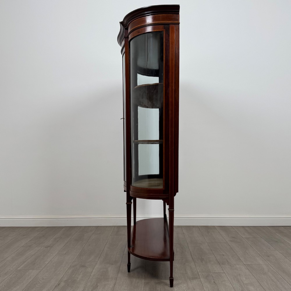 Antique 20th Century Fine Quality Display Cabinet In Mahogany View V