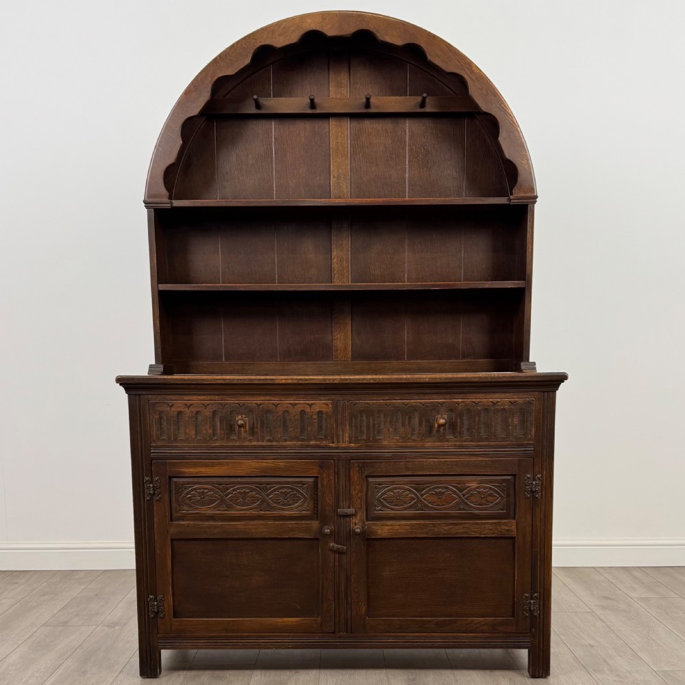 Antique 20th Century Good Quality Dresser In Oak