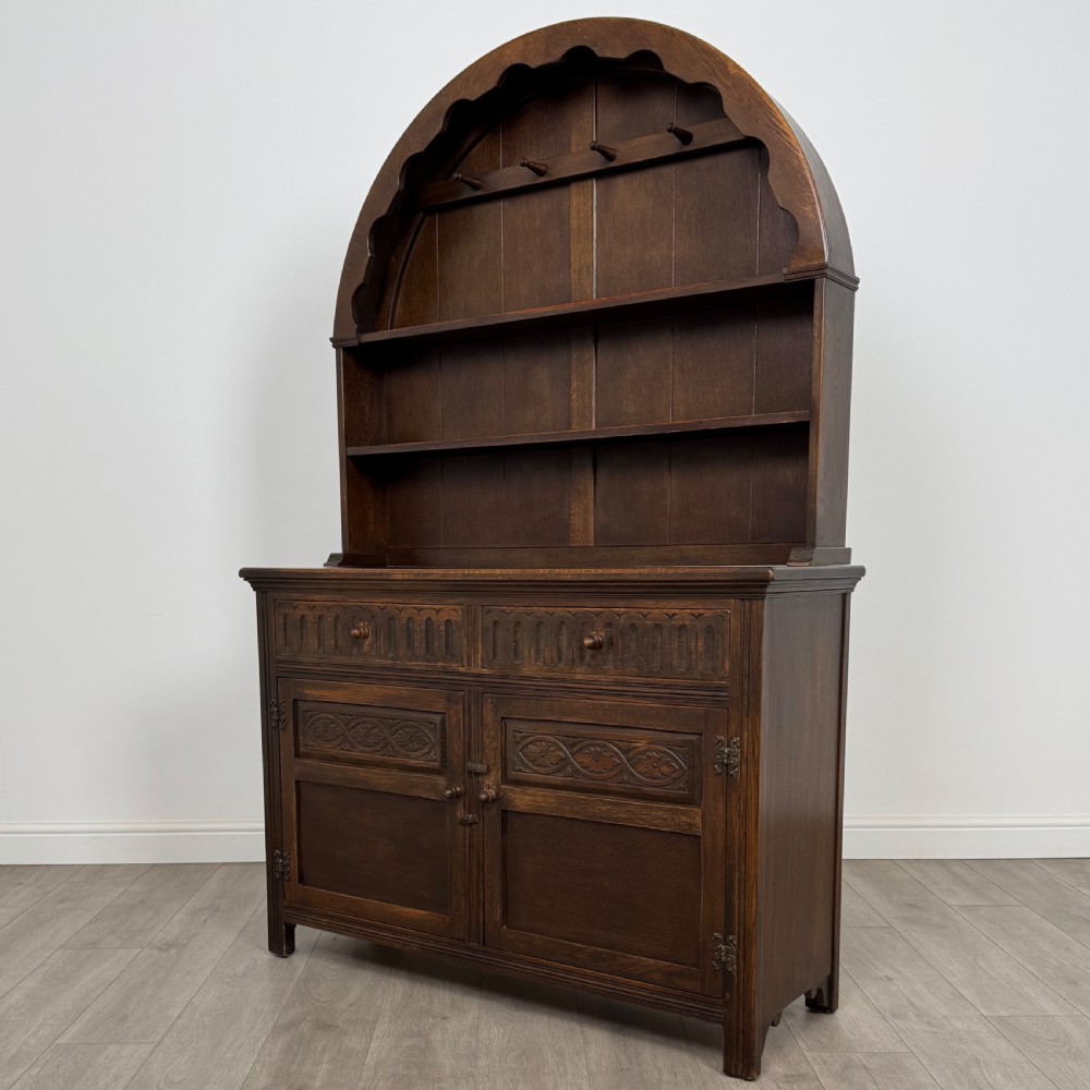 Antique 20th Century Good Quality Dresser In Oak View III