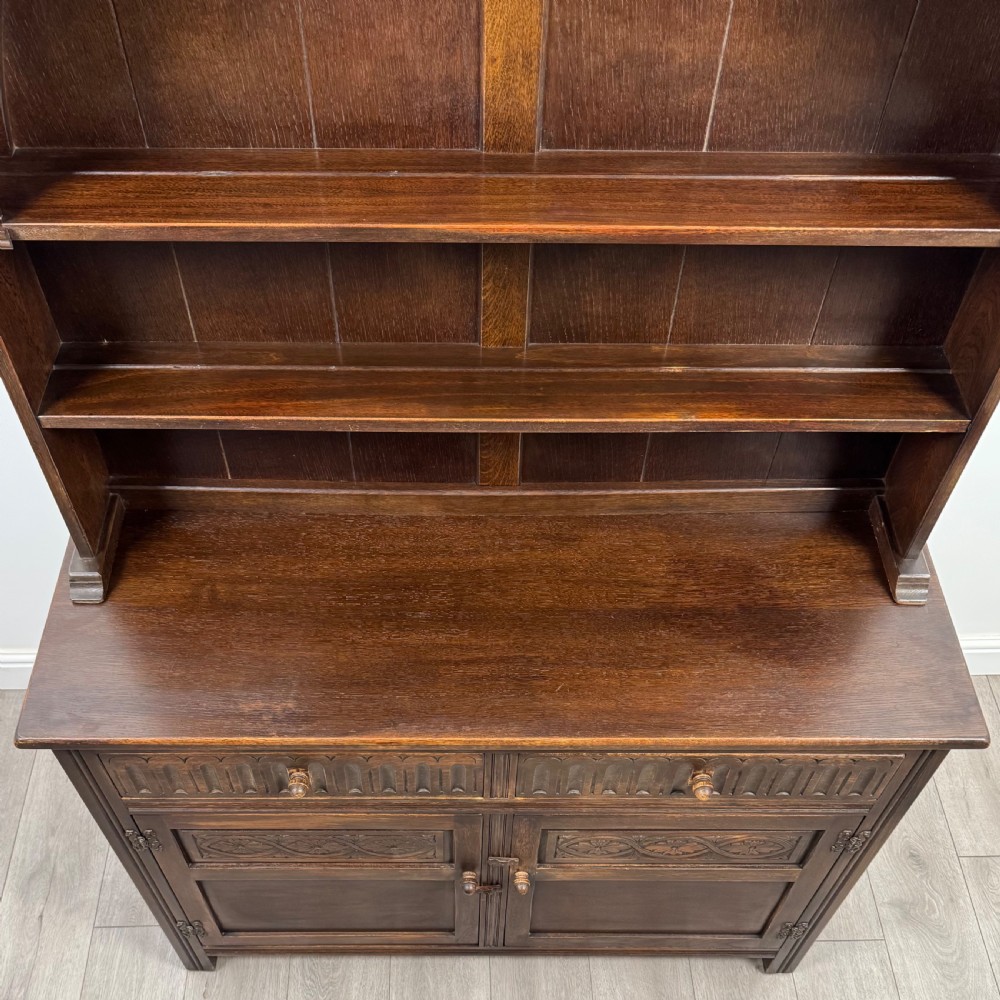 Antique 20th Century Good Quality Dresser In Oak View X