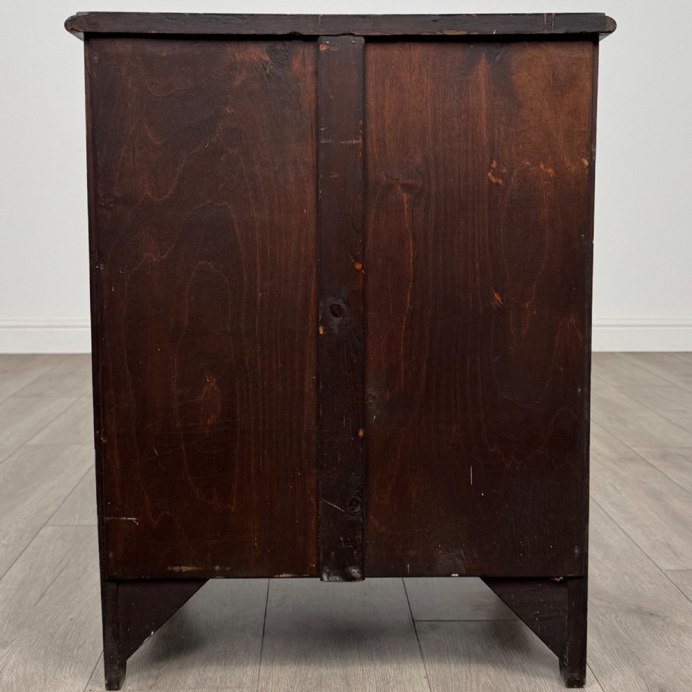 Antique 19th Century Small Mahogany Bow Front Chest Of Drawers  View V