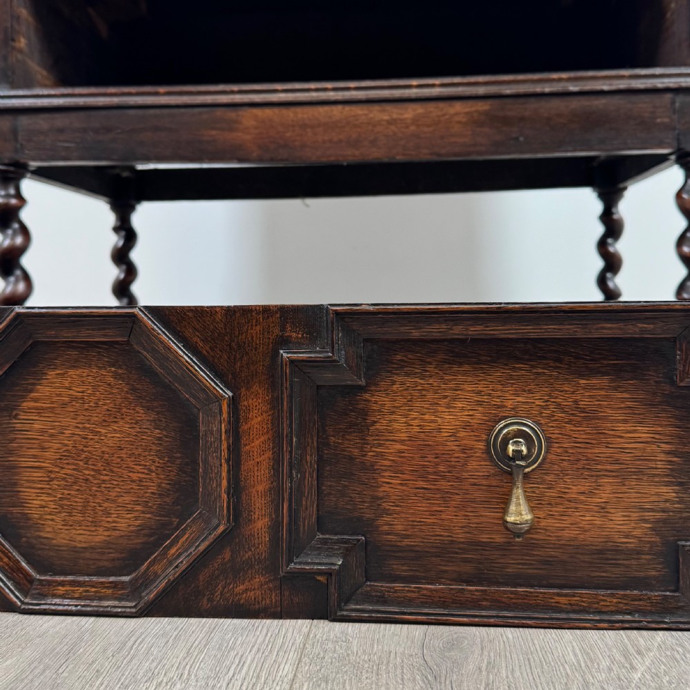  Antique 20th Century Jacobean Style Bureau In Oak  View XIII