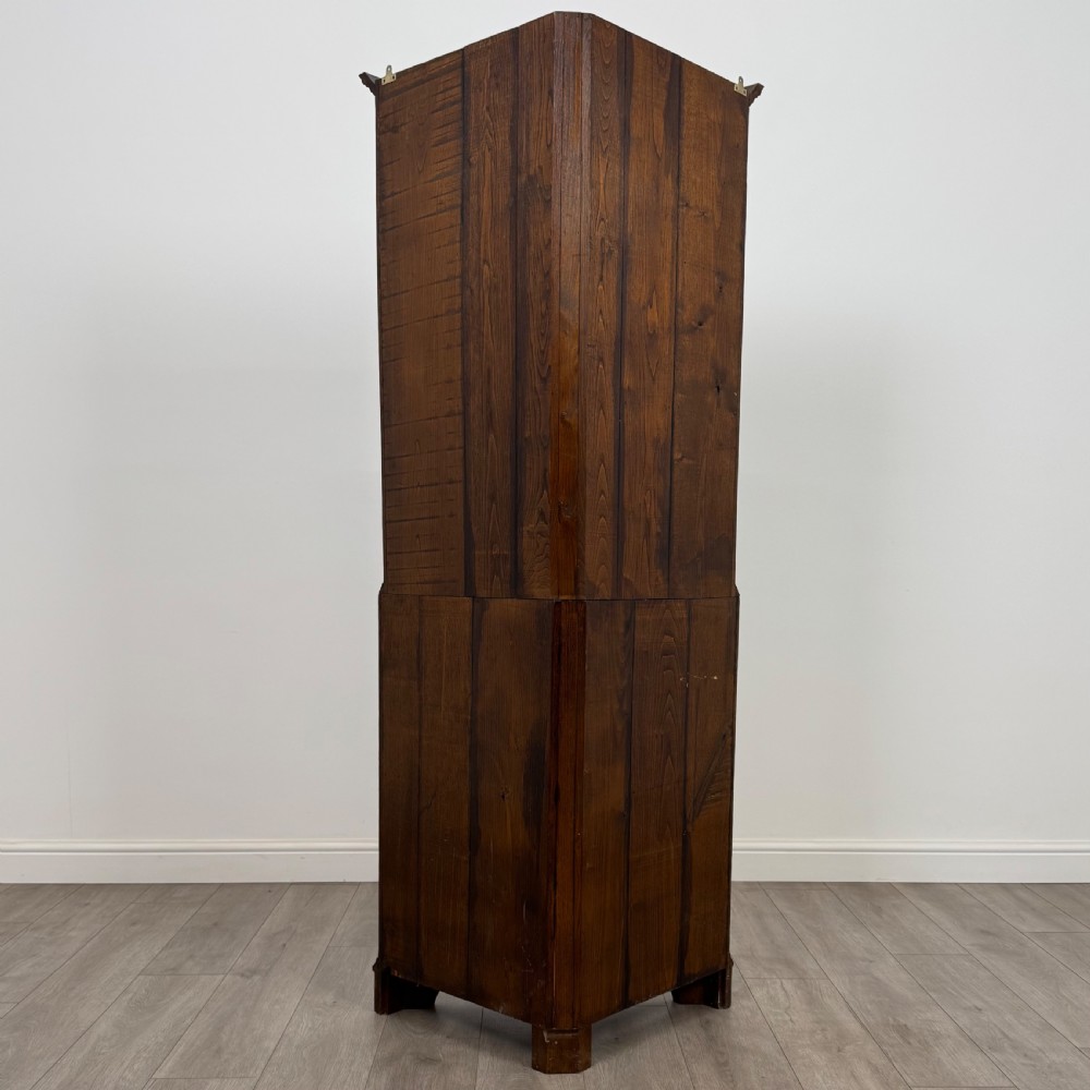Antique 20th Century Fine Quality Glazed Oak Corner Cabinet  View IV