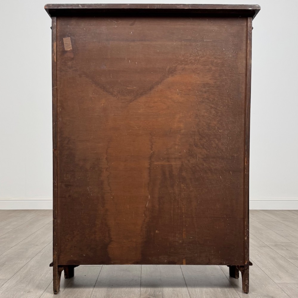 Antique 20th Century Inlaid Open Bookcase In Mahogany  View VI