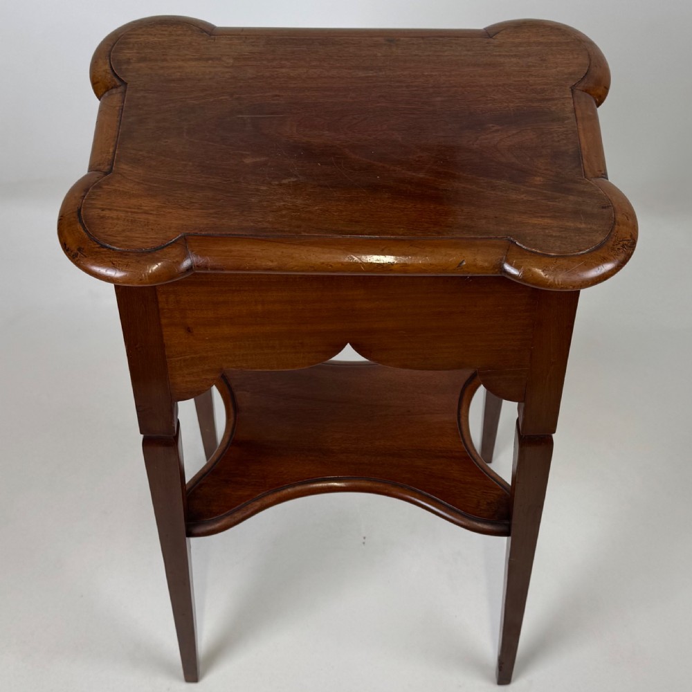 Antique 20th Century Good Quality Plant Stand In Mahogany  View IX