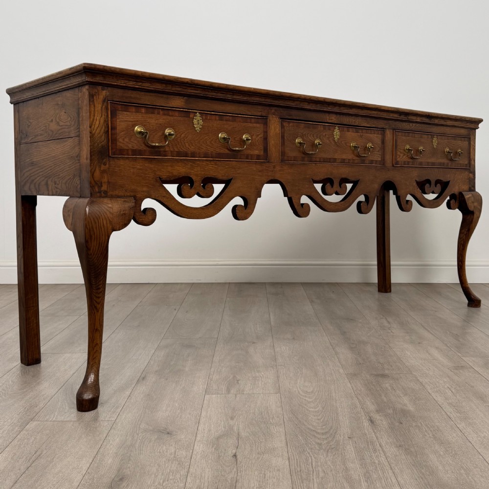 Antique 19th Century Fine Quality Large Oak Dresser Base  View VIII