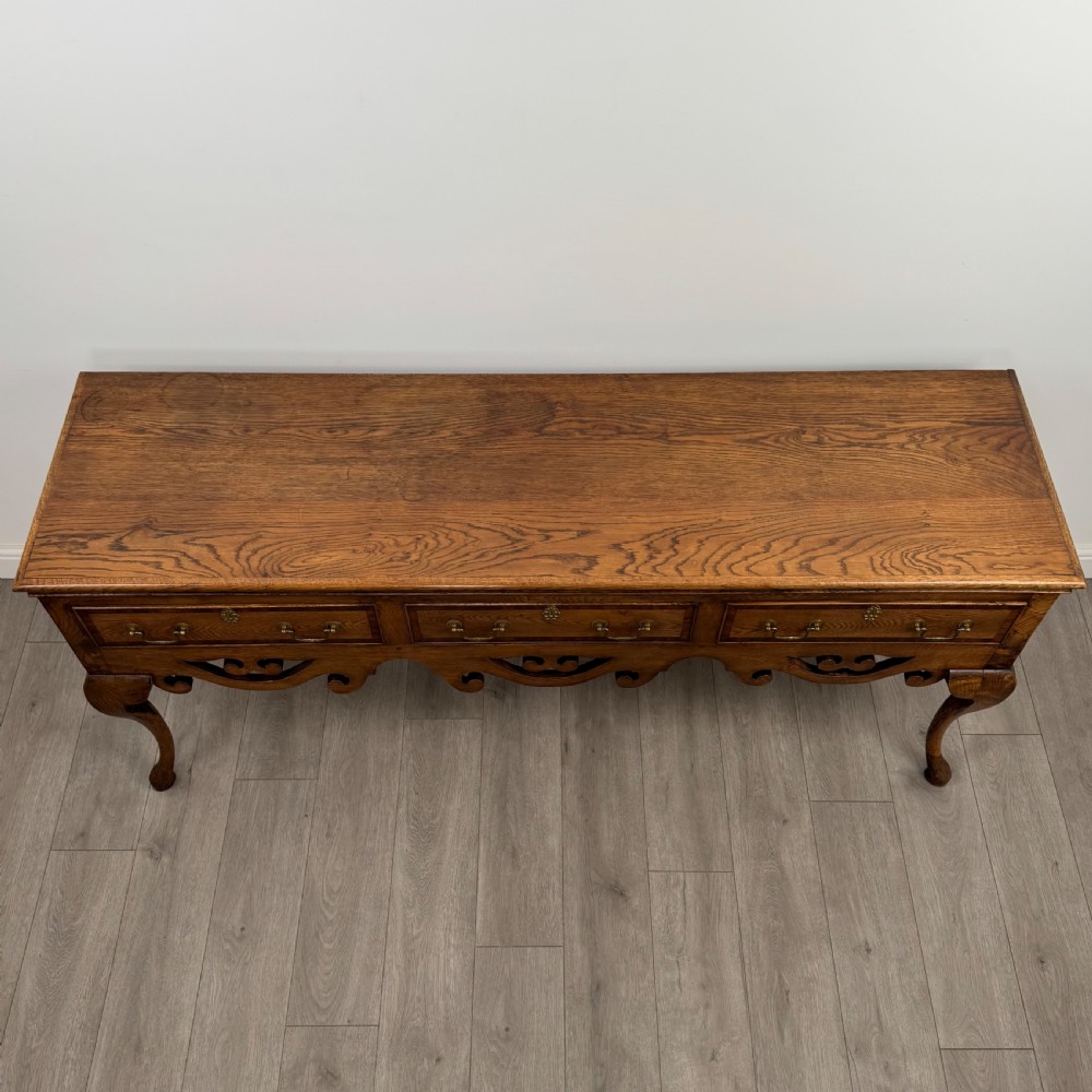 Antique 19th Century Fine Quality Large Oak Dresser Base  View IX