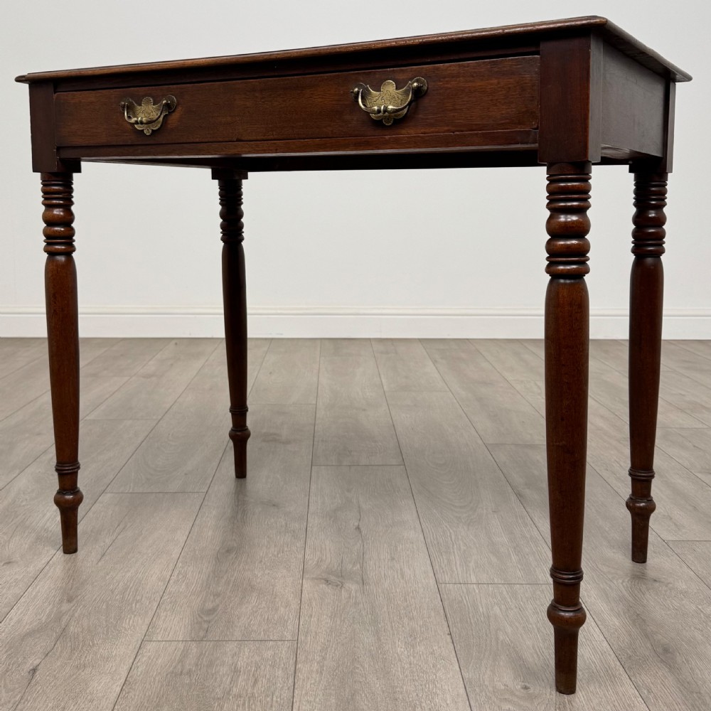 Antique 19th Century Good Quality Writing Table In Mahogany  View II