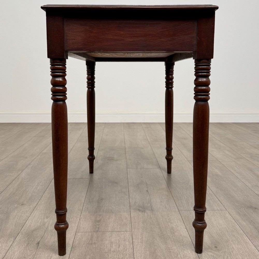 Antique 19th Century Good Quality Writing Table In Mahogany  View III
