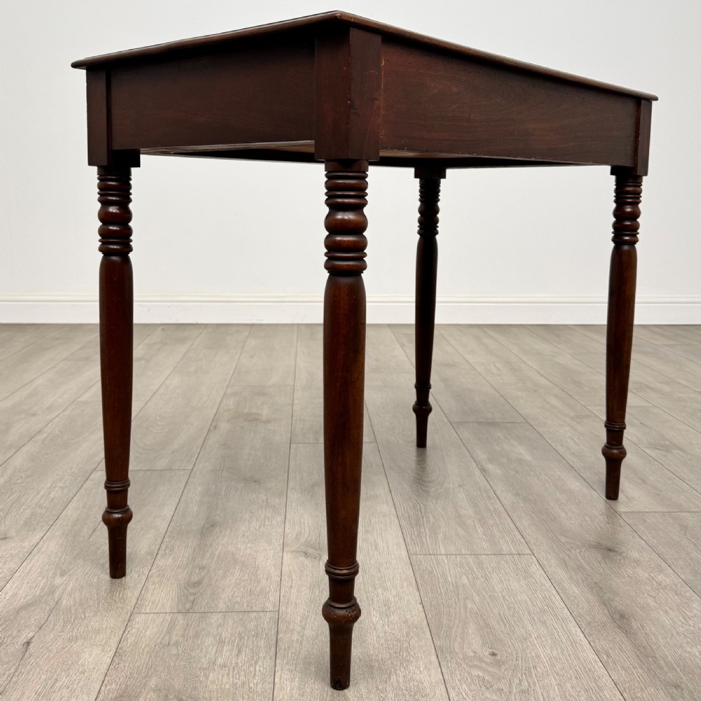 Antique 19th Century Good Quality Writing Table In Mahogany  View IV