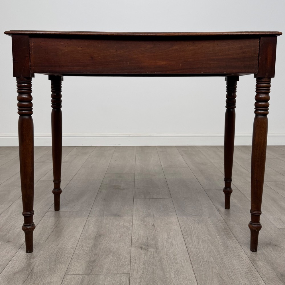Antique 19th Century Good Quality Writing Table In Mahogany  View V