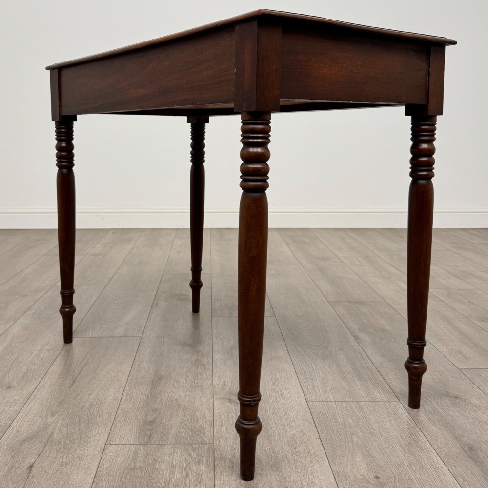 Antique 19th Century Good Quality Writing Table In Mahogany  View VI