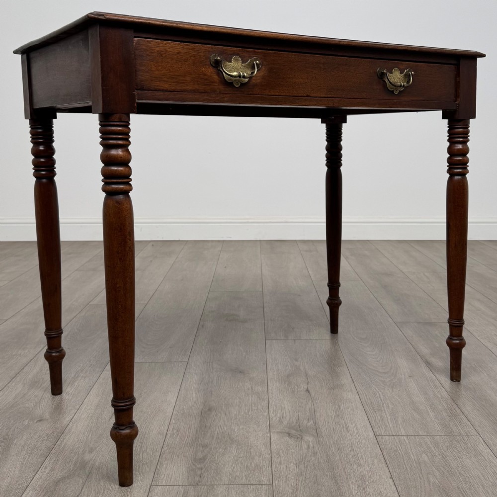 Antique 19th Century Good Quality Writing Table In Mahogany  View VIII