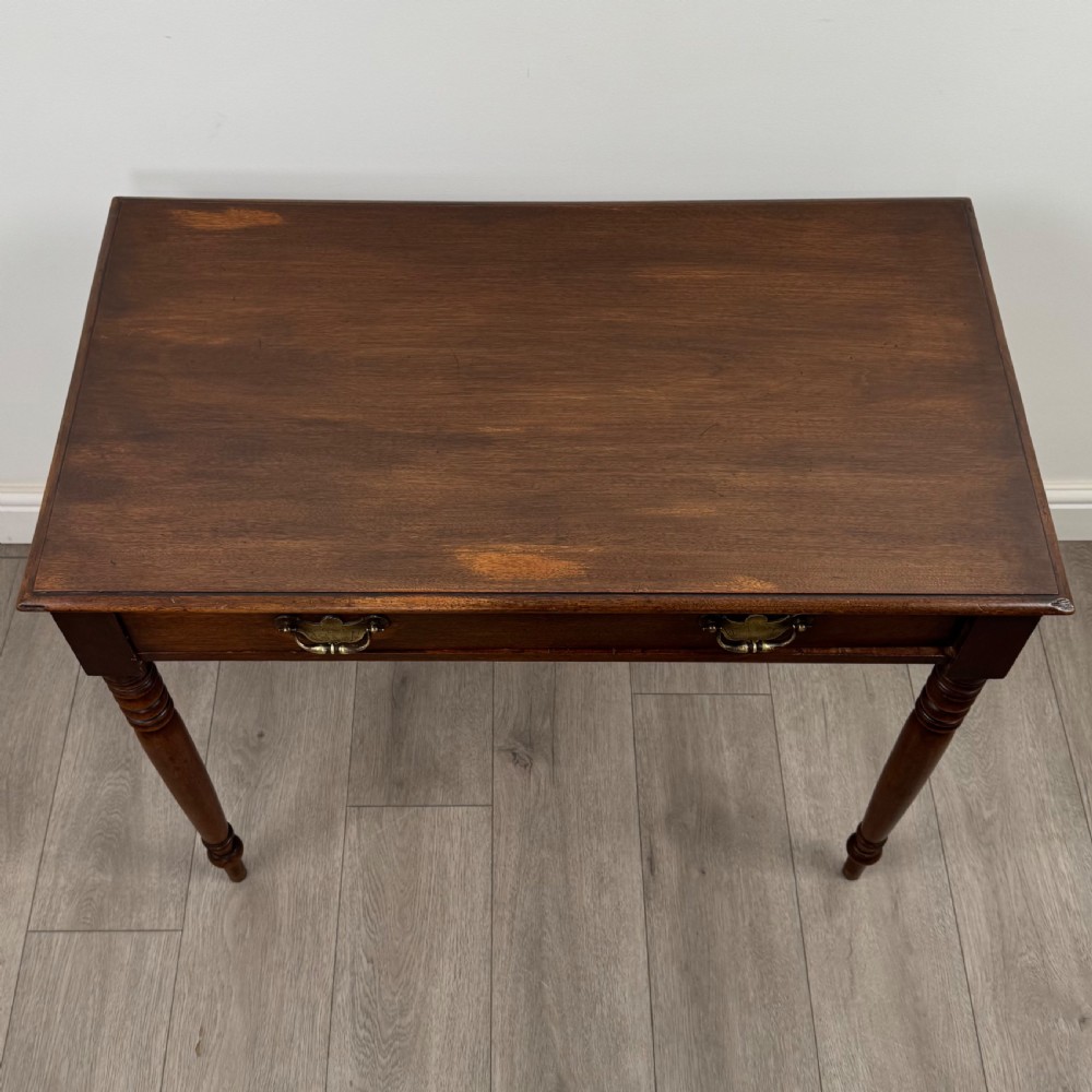 Antique 19th Century Good Quality Writing Table In Mahogany  View X