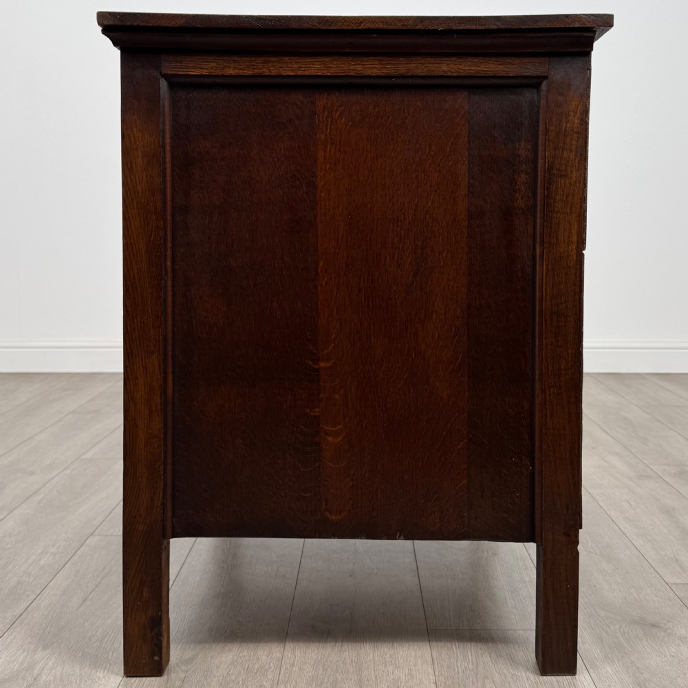 Antique 20th Century Deep Oak Chest Of Drawers In Oak  View III