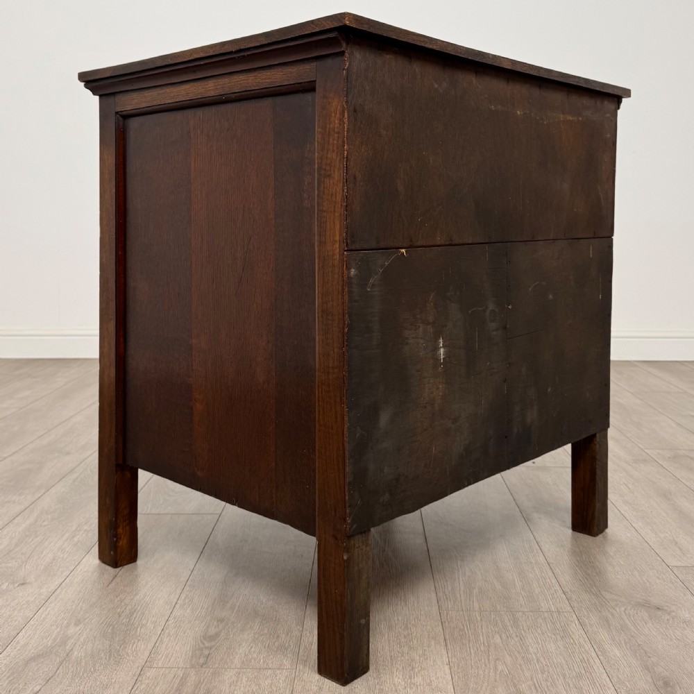 Antique 20th Century Deep Oak Chest Of Drawers In Oak  View V