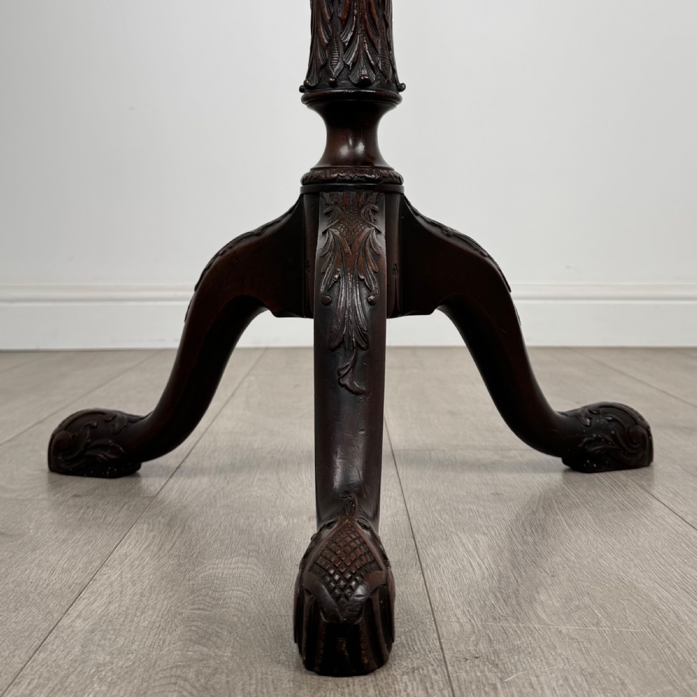 Antique 19th Century Fine Quality Plant Stand In Mahogany  View V
