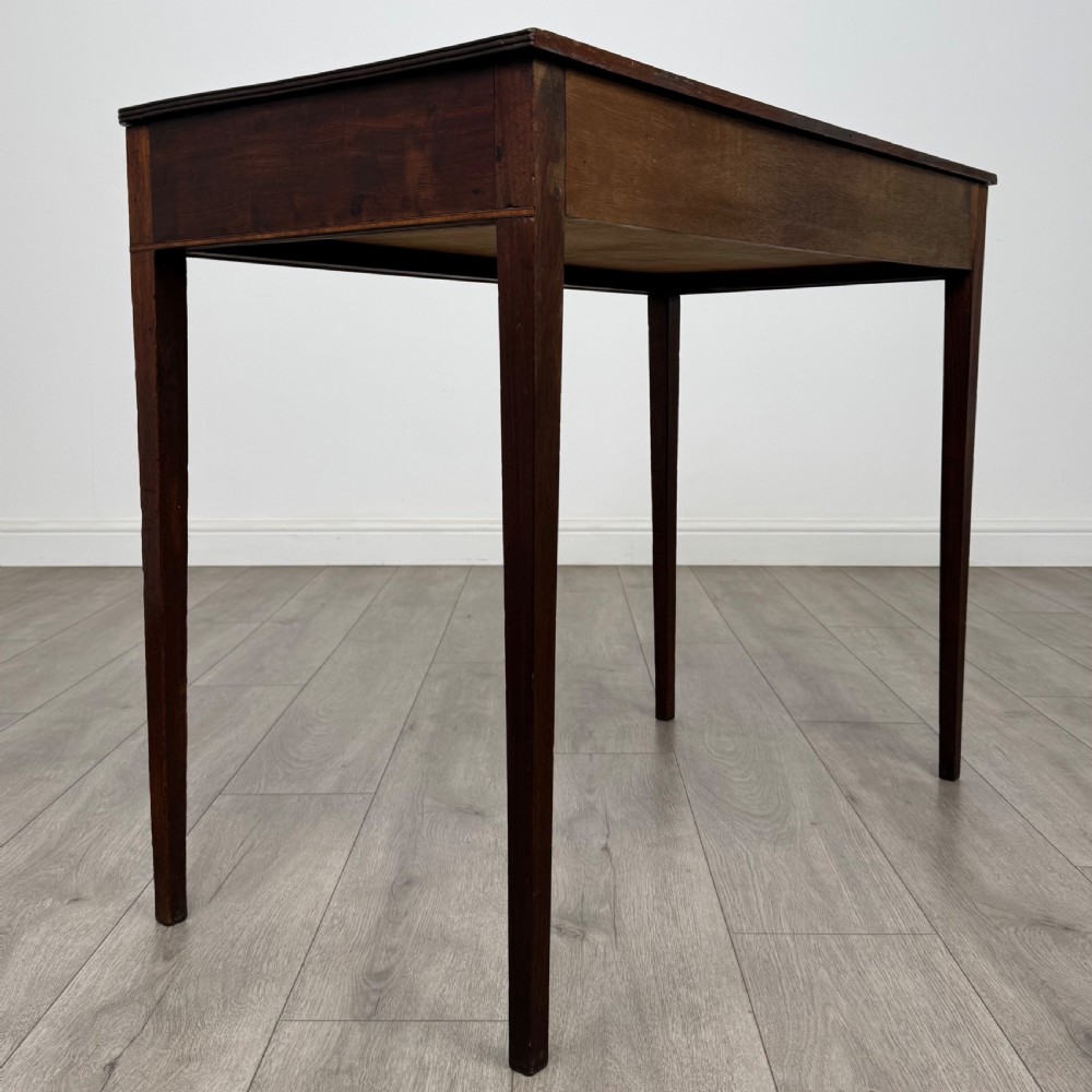 Antique 18th Century Good Quality Writing Table In Mahogany  View IV
