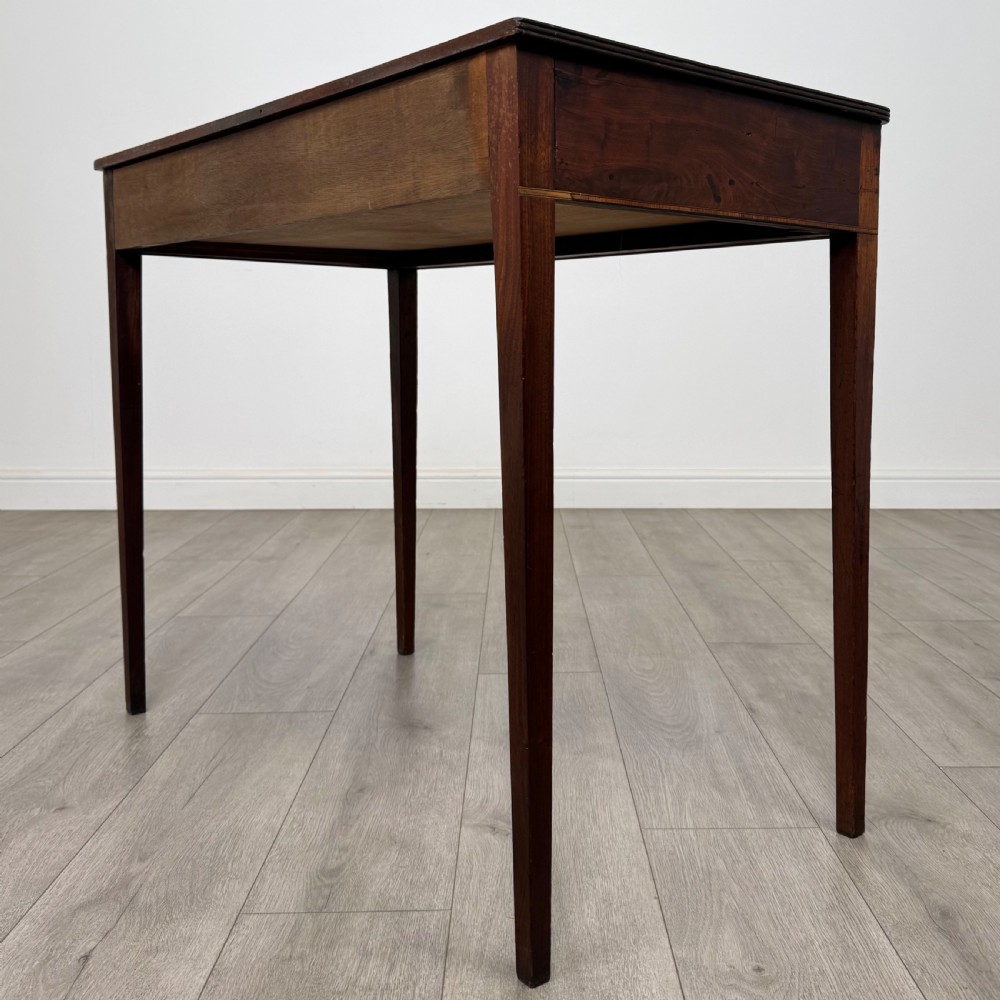  Antique 18th Century Good Quality Writing Table In Mahogany  View VI