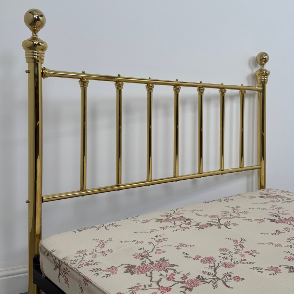 Antique 20th Century Fine Quality Brass King Size Bed  View VI