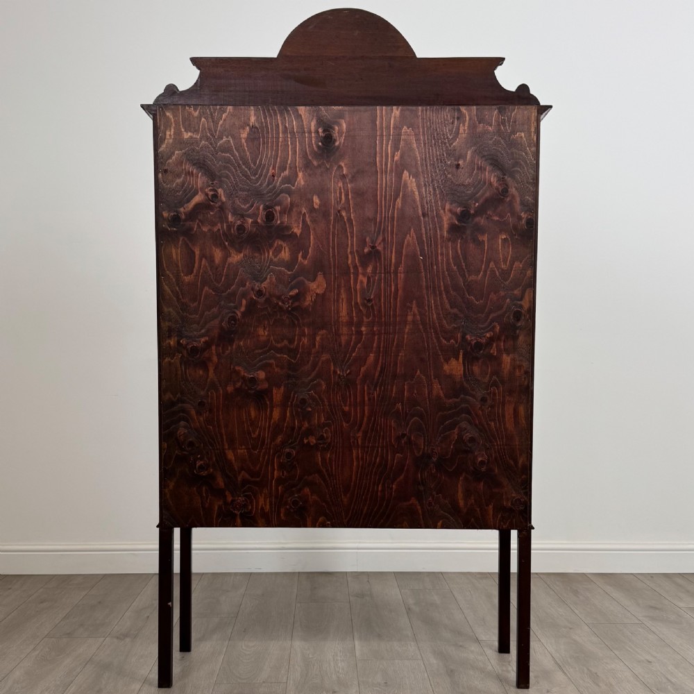 Antique 20th Century Inlaid Display Cabinet In Mahogany View VII