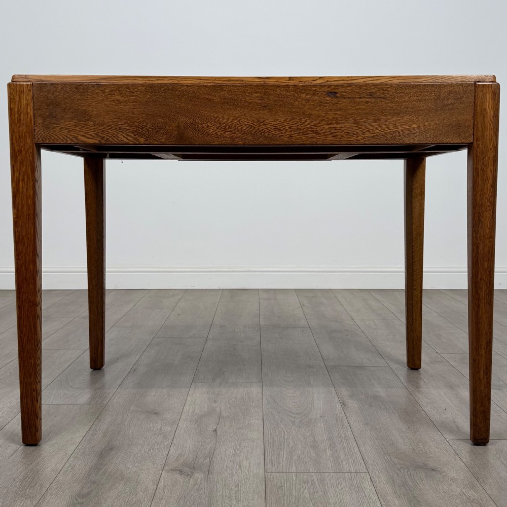  Antique 20th Century Good Quality Golden Oak Writing Table View V