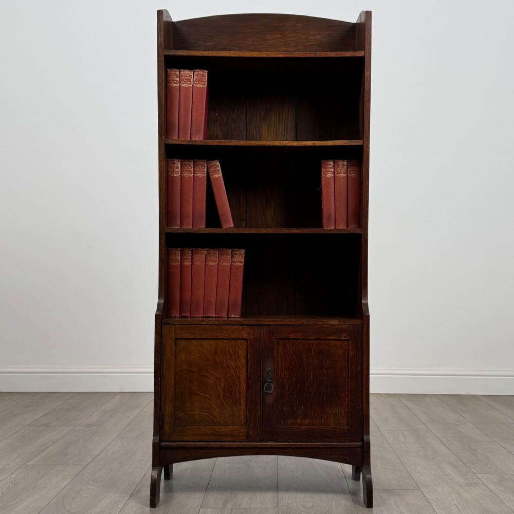 Antique 20th Century Good Quality Bookcase In Oak