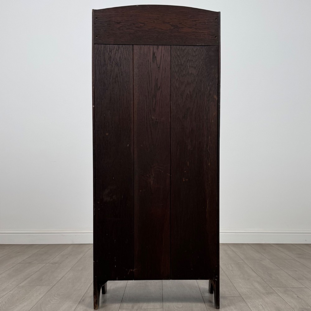 Antique 20th Century Good Quality Bookcase In Oak View VII