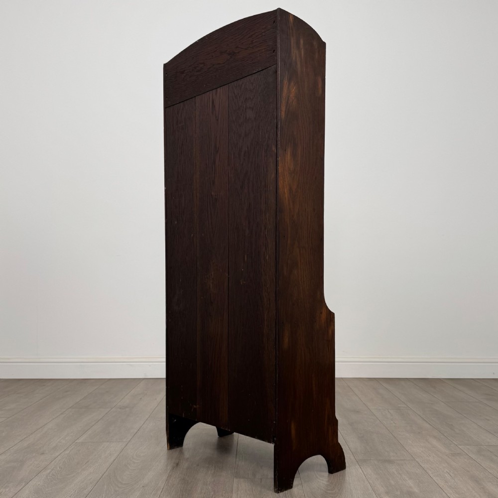 Antique 20th Century Good Quality Bookcase In Oak View VIII