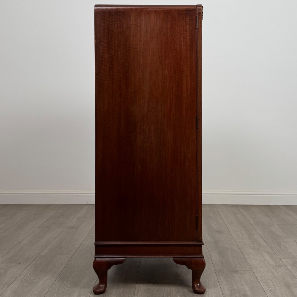 Antique 20th Century Small Burr Walnut Art Deco Cupboard  View VII