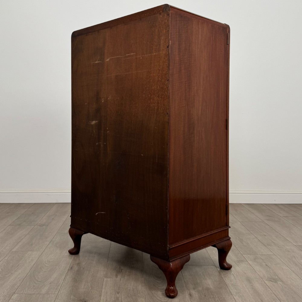 Antique 20th Century Small Burr Walnut Art Deco Cupboard  View VIII