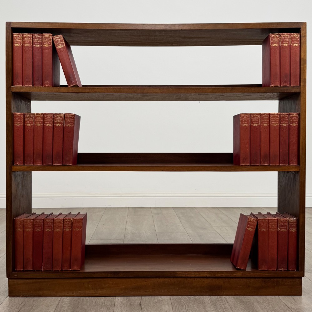 Antique 20th Century Simple Mahogany Bookcase 