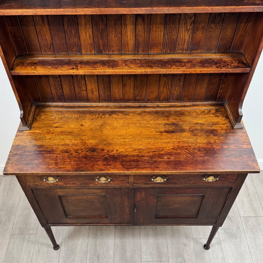 Antique 20th Century Good Quality Dresser In Oak  View IX