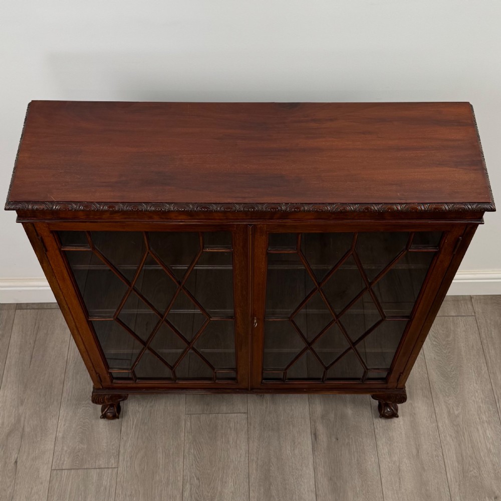 Antique 20th Century Small Mahogany Display Cabinet  View X