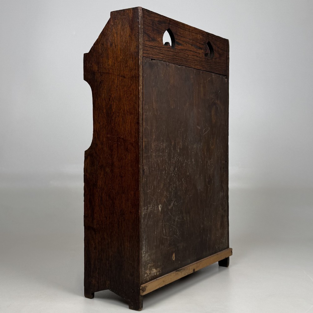 Antique 20th Century Miniature Arts & Crafts Bookcase In Oak  View V