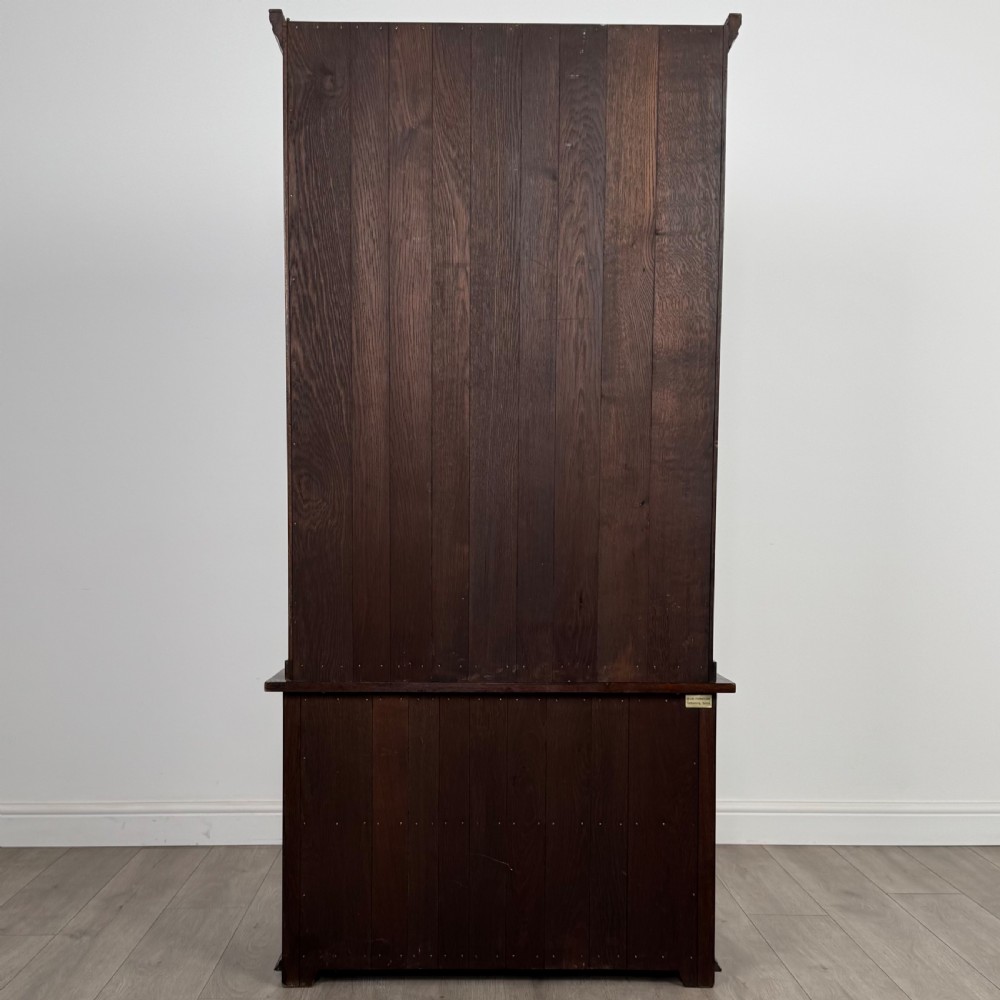 Antique 20th Century Good Quality Display Cabinet In Oak  View VI