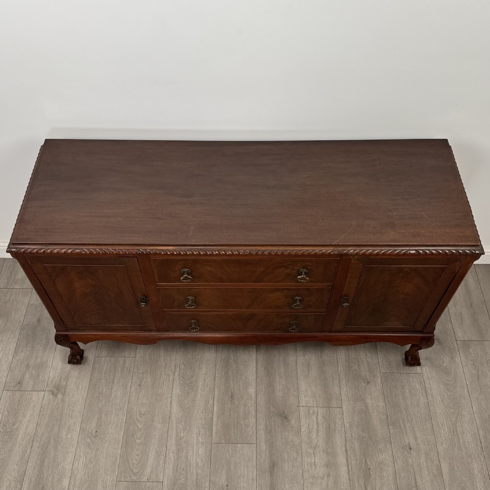  Antique 20th Century Good Quality Sideboard In Mahogany  View X