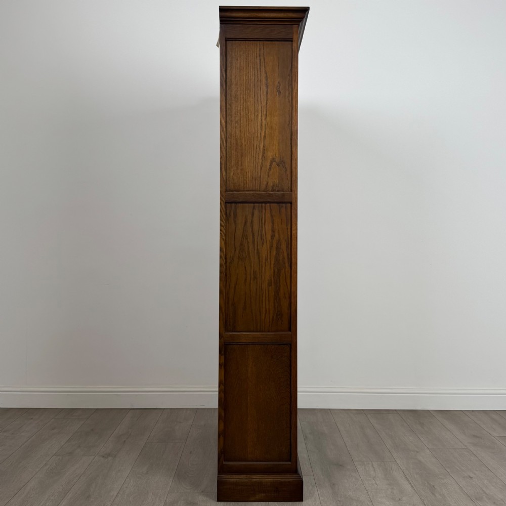 Antique 20th Century Good Quality Open Bookcase In Oak  View VIII
