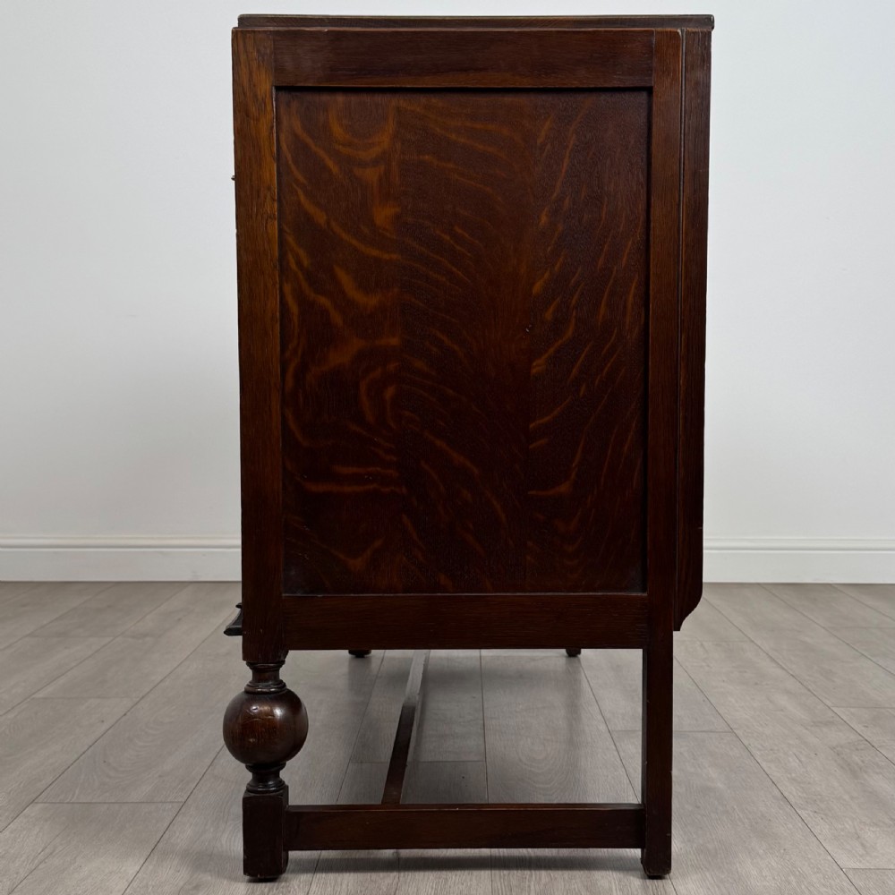  Antique 20th Century Good Quality Sideboard In Oak View IV