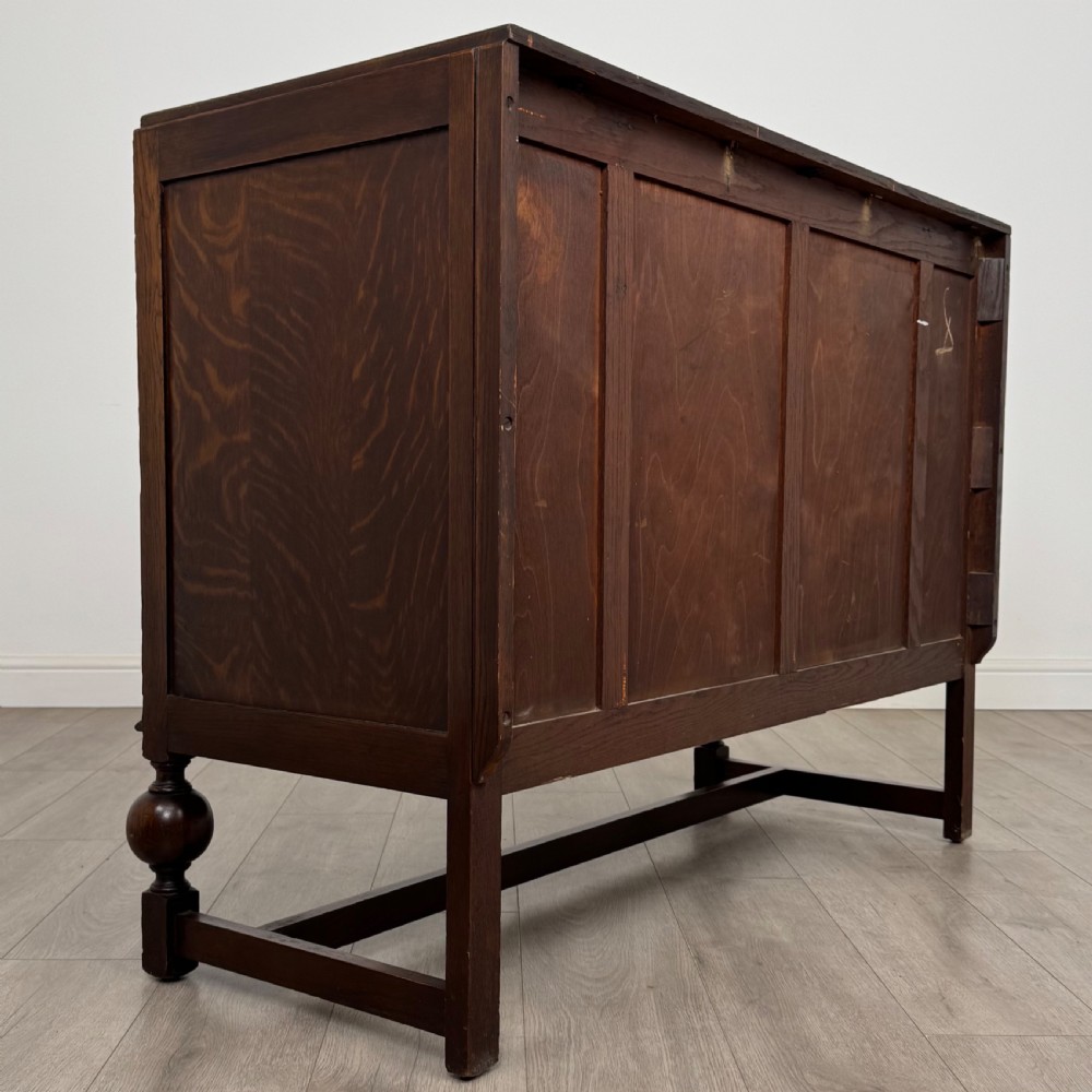  Antique 20th Century Good Quality Sideboard In Oak View V