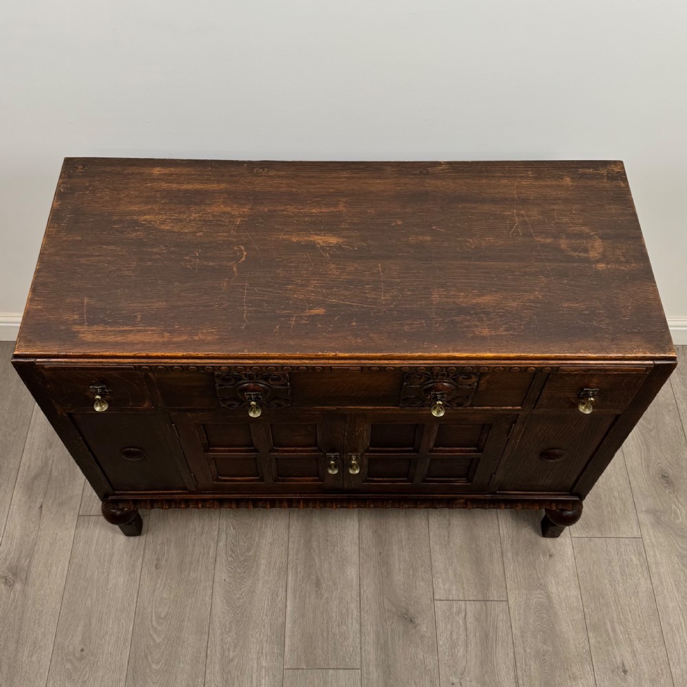  Antique 20th Century Good Quality Sideboard In Oak View X
