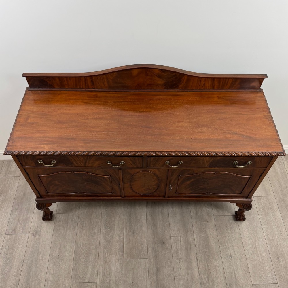 Antique 20th Century Good Quality Sideboard In Mahogany  View IX