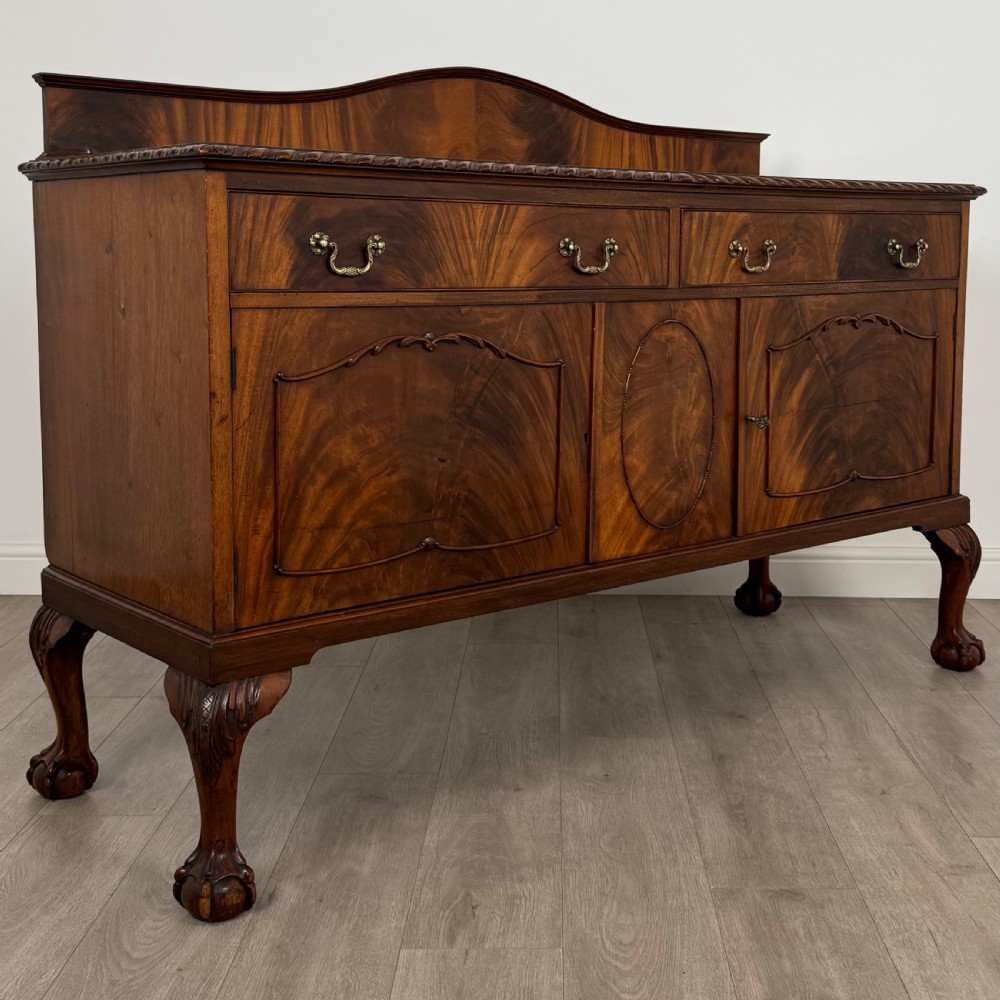 Antique 20th Century Good Quality Sideboard In Mahogany  View X