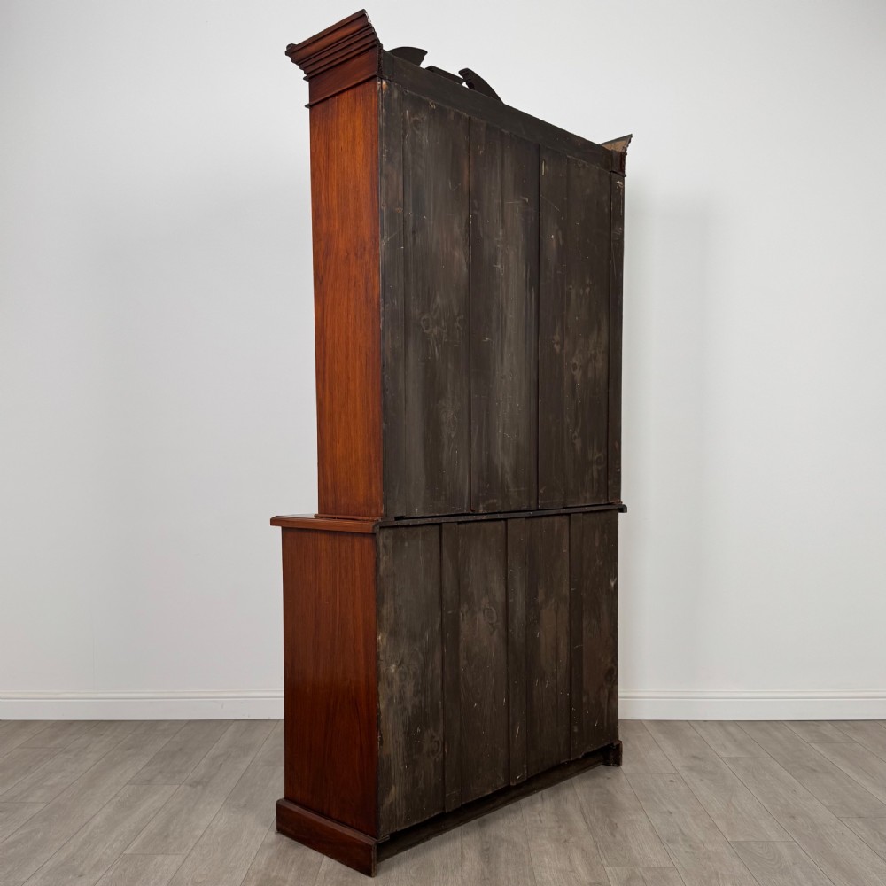 Antique 20th Century Good Quality Bookcase In Walnut  View VI