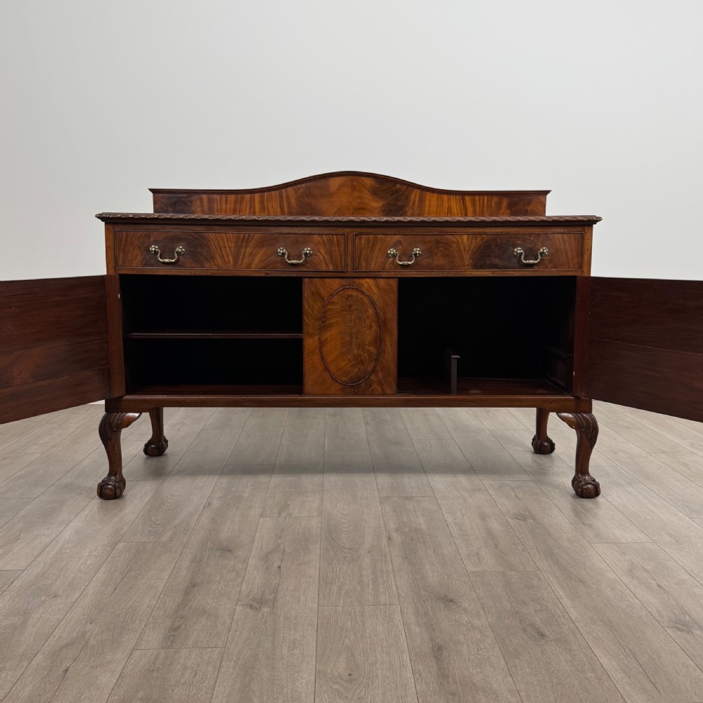 Antique 20th Century Good Quality Sideboard In Mahogany  View II