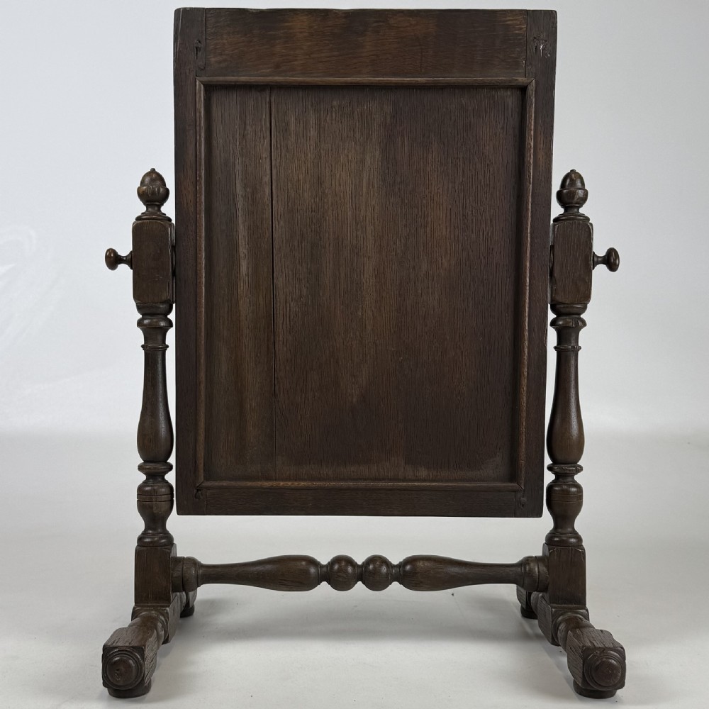 Antique 20th Century Good Quality Dressing Mirror In Oak  View V