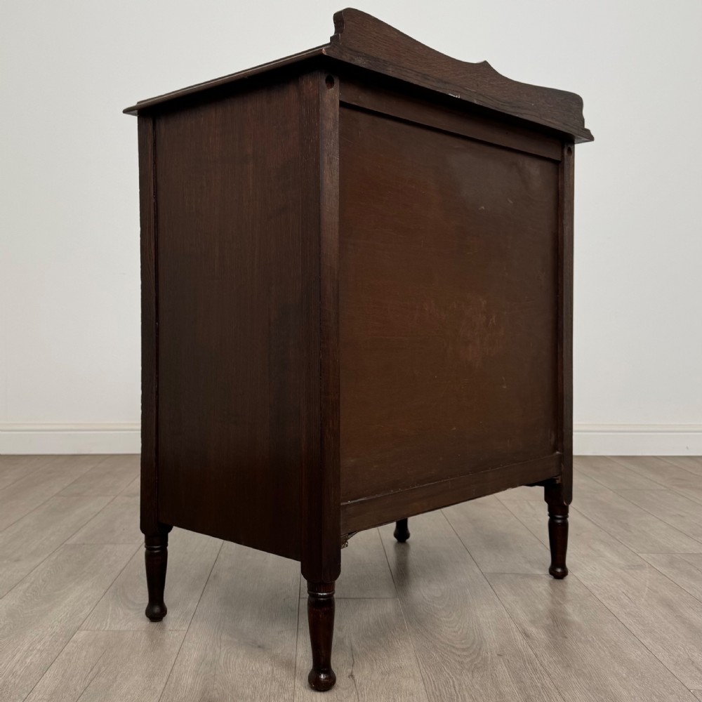 Antique 20th Century Good Quality Chest Of Drawers In Oak View IV