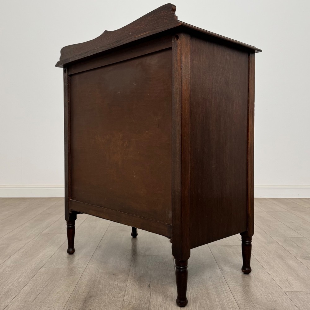 Antique 20th Century Good Quality Chest Of Drawers In Oak View VI