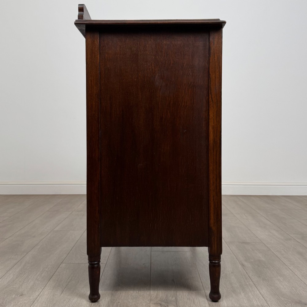 Antique 20th Century Good Quality Chest Of Drawers In Oak View VIII