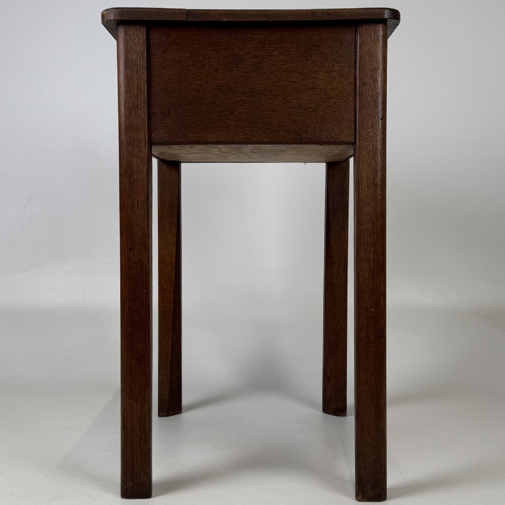 Antique 20th Century Storage Box On Stand In Oak  View VII